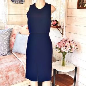 Sleeveless Wool Sheath Dress with Front Slit by Nordstrom Signature